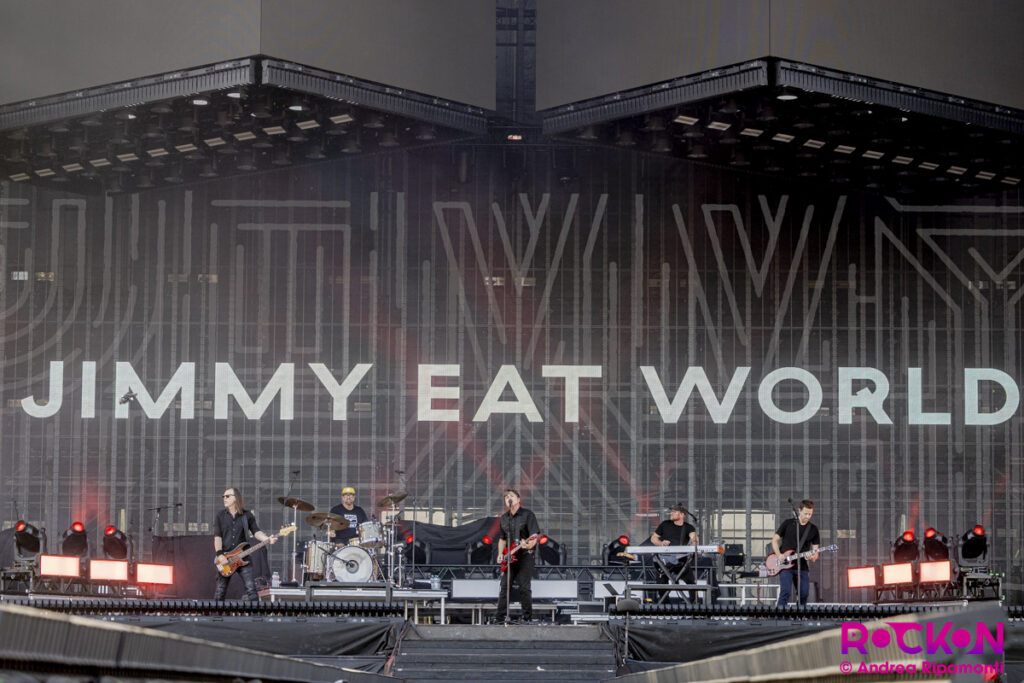 Jimmy Eat World in concerto agli I-DAYS 2025 all'Ippodromo SNAI La Maura di Milano Giugno 2025