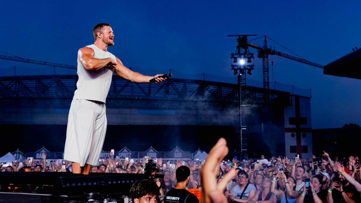 Imagine Dragons in concerto allo Stadio Euganeo di Padova foto di Andrea Ripamonti per www.rockon.it