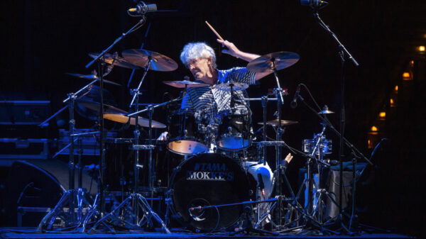 Stewart Copeland in concerto all'Auditorium Parco della Musica Ennio Morricone di Roma foto di Stefano Panaro per www.rockon.it