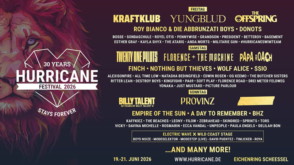 Hurricane Festival 2026 - Line-Up