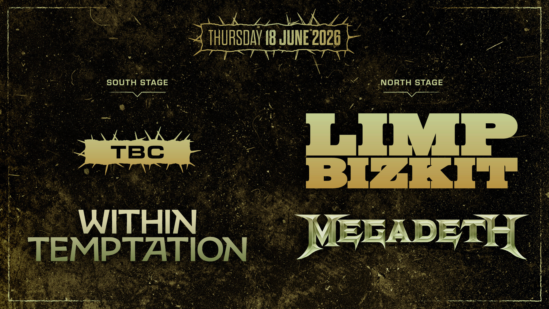 Graspop Metal Meeting 2026 - Limp Bizkit, Within Temptation e Megadeth